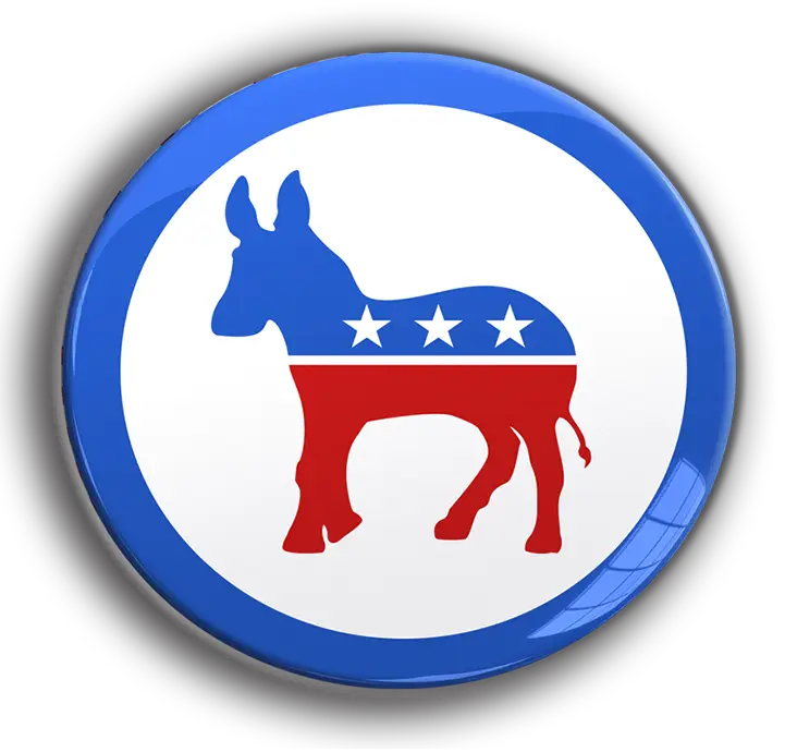 Democrat button